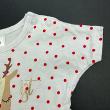 Load image into Gallery viewer, Girls Baby Berry, cotton Christmas t-shirt / top, EUC, size 000,  