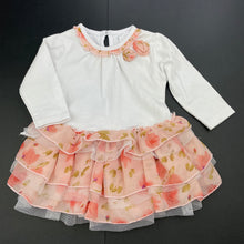 Load image into Gallery viewer, Girls Dymples, long sleeve tutu romper, FUC, size 00,  