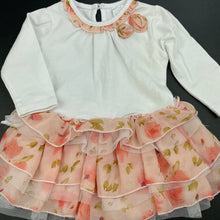 Load image into Gallery viewer, Girls Dymples, long sleeve tutu romper, FUC, size 00,  