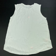 Load image into Gallery viewer, Girls Clothing &amp; Co, white cotton tank top, pom poms, GUC, size 14,  