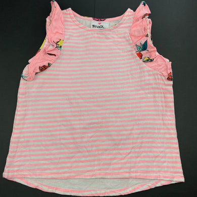 Girls Eve's Sister, pink stripe summer top, FUC, size 4,  