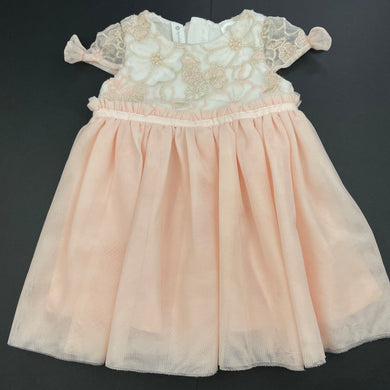 Girls Dymples, lined tulle party dress, FUC, size 0, L: 41cm