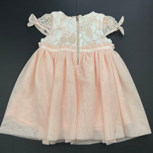 Girls Dymples, lined tulle party dress, FUC, size 0, L: 41cm