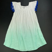 Load image into Gallery viewer, Girls Miss Understood, lightweight summer dress, pom pom trim, EUC, size 7, L: 63cm