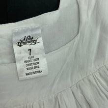 Load image into Gallery viewer, Girls Miss Understood, lightweight summer dress, pom pom trim, EUC, size 7, L: 63cm