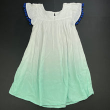 Load image into Gallery viewer, Girls Miss Understood, lightweight summer dress, pom pom trim, EUC, size 7, L: 63cm