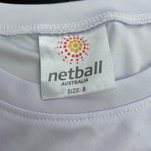 Load image into Gallery viewer, Girls Netball Australia, sports / activewear top, FUC, size 8,  