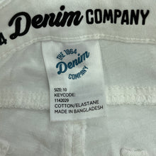 Load image into Gallery viewer, Girls 1964 Denim Co, white stretch denim jeans / jeggings, Inside leg: 56cm, W: 58cm, FUC, size 10,  