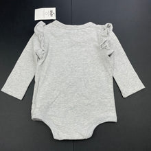 Load image into Gallery viewer, Girls Cotton On, grey marle bodysuit / romper, NEW, size 00,  
