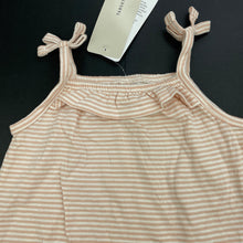 Load image into Gallery viewer, Girls Target, striped organic cotton summer romper, NEW, size 00,  