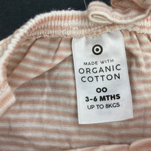 Load image into Gallery viewer, Girls Target, striped organic cotton summer romper, NEW, size 00,  