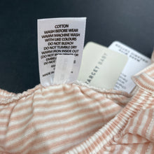 Load image into Gallery viewer, Girls Target, striped organic cotton summer romper, NEW, size 00,  