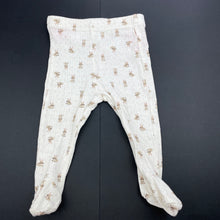Load image into Gallery viewer, Girls Dymples, pointelle cotton footed leggings / bottoms, EUC, size 000,  