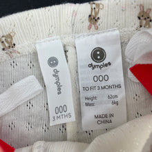 Load image into Gallery viewer, Girls Dymples, pointelle cotton footed leggings / bottoms, EUC, size 000,  
