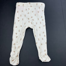 Load image into Gallery viewer, Girls Dymples, pointelle cotton footed leggings / bottoms, EUC, size 000,  