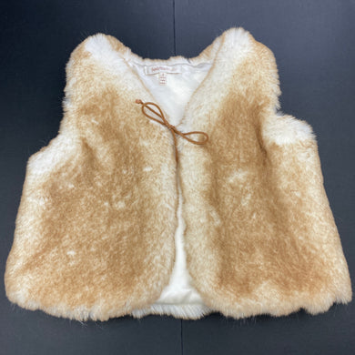 Girls Fox & Finch Baby, soft feel faux fur vest / jacket, EUC, size 2,  