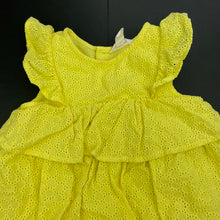 Load image into Gallery viewer, Girls Country Road, tiered broderie cotton dress, GUC, size 0, L: 38cm