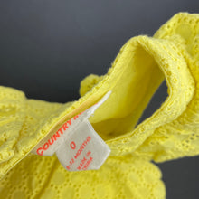 Load image into Gallery viewer, Girls Country Road, tiered broderie cotton dress, GUC, size 0, L: 38cm