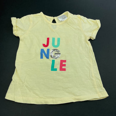 unisex Target, cotton t-shirt / top, jungle, GUC, size 00,  