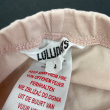 Load image into Gallery viewer, Girls Lollidays, pink stretchy leggings, Inside leg: 40cm, EUC, size 4,  