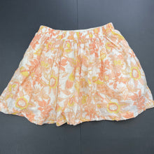 Load image into Gallery viewer, Girls Cotton On, lined lightweight cotton skirt, elasticated, L: 30.5cm, GUC, size 7,  