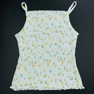 Girls Target, shirred cotton floral summer top, EUC, size 8,  