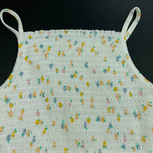 Girls Target, shirred cotton floral summer top, EUC, size 8,  