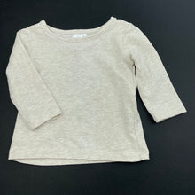 Load image into Gallery viewer, unisex Target, oatmeal marle long sleeve top, EUC, size 000,  