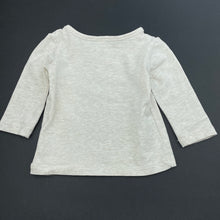 Load image into Gallery viewer, unisex Target, oatmeal marle long sleeve top, EUC, size 000,  