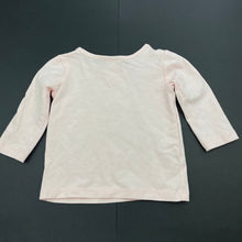 Load image into Gallery viewer, Girls Target, pink long sleeve t-shirt / top, EUC, size 000,  