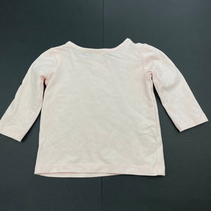 Girls Target, pink long sleeve t-shirt / top, EUC, size 000,  