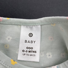 Load image into Gallery viewer, Girls Target, floral stretchy long sleeve top, EUC, size 000,  