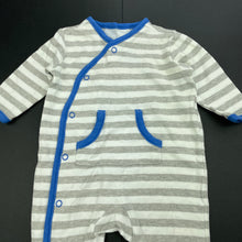 Load image into Gallery viewer, Boys Tiny Little Wonders, striped cotton romper, GUC, size 000,  