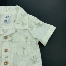 Load image into Gallery viewer, Boys Anko, linen / cotton short sleeve shirt, EUC, size 000,  