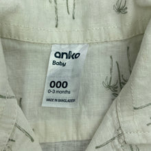 Load image into Gallery viewer, Boys Anko, linen / cotton short sleeve shirt, EUC, size 000,  