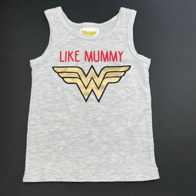 Girls DC Comics, WonderWoman singlet top, EUC, size 00,  