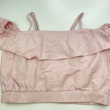 Load image into Gallery viewer, Girls Bardot Junior, pink cropped summer top, GUC, size 12,  