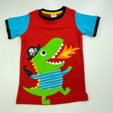 Boys Target, cotton pyjama t-shirt / top, crocodile, EUC, size 4,  