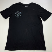 Load image into Gallery viewer, Boys Brilliant Basics, black cotton t-shirt / top, GUC, size 10,  