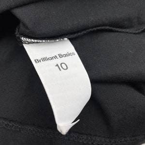 Boys Brilliant Basics, black cotton t-shirt / top, GUC, size 10,  