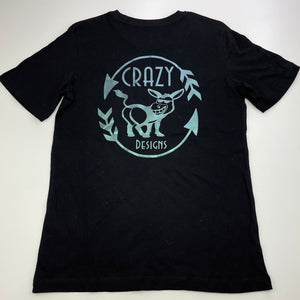 Boys Brilliant Basics, black cotton t-shirt / top, GUC, size 10,  