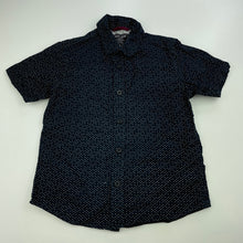 Load image into Gallery viewer, Boys Indie, navy cotton short sleeve shirt, GUC, size 3,  