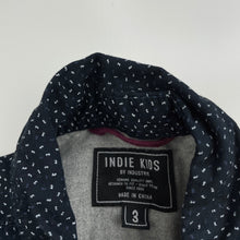 Load image into Gallery viewer, Boys Indie, navy cotton short sleeve shirt, GUC, size 3,  
