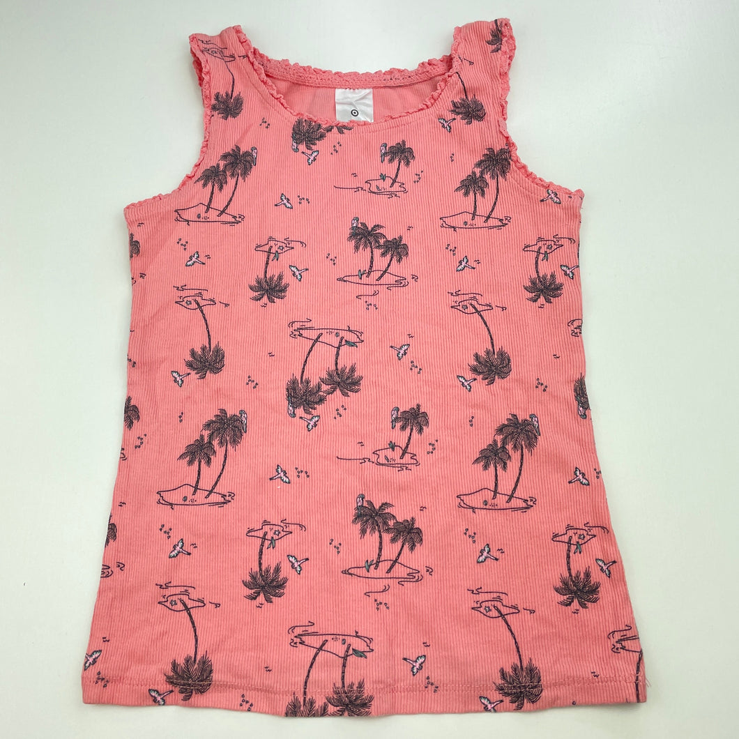 Girls Target, ribbed stretchy singlet top, EUC, size 6,  