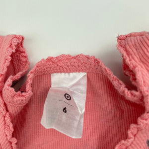 Girls Target, ribbed stretchy singlet top, EUC, size 6,  