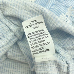 Girls Dymples, striped cotton top, lace detail, EUC, size 1,  