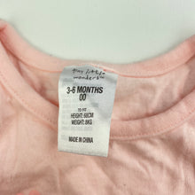 Load image into Gallery viewer, Girls Tiny Little Wonders, pink cotton top, heart, EUC, size 00,  