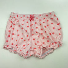 Load image into Gallery viewer, Girls Anko, pink cotton shorts, elaticated, EUC, size 1,  