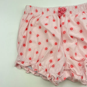 Girls Anko, pink cotton shorts, elaticated, EUC, size 1,  