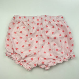 Girls Anko, pink cotton shorts, elaticated, EUC, size 1,  